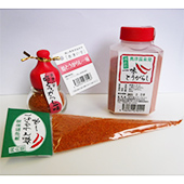 姫とうがらし 一味(ビン入り・詰替用袋入り・徳用)の写真